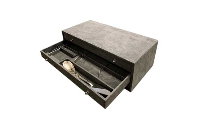 cassettiera per posateria argento su misura made in italy